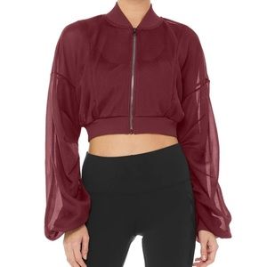 Cropped athletic jacket ALO
